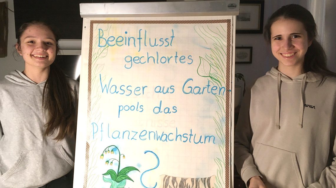 Jugend forscht: Maria Sarris und Olivia Bivol von der Gutenbergschule