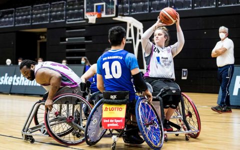 Rhine River Rhinos gewinnen gegen BG Baskets Hamburg