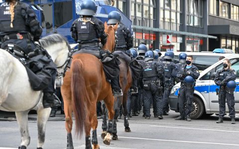Querdenker Demo in Wiesbaden