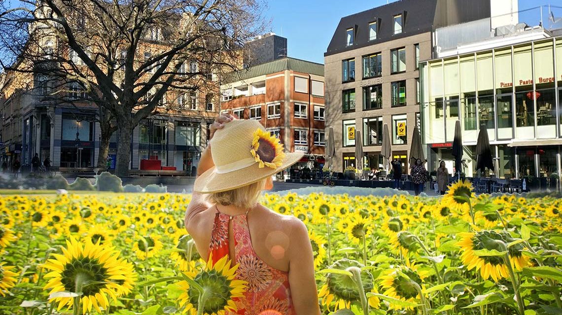 Sommergarten auf dem Mauritusplatz