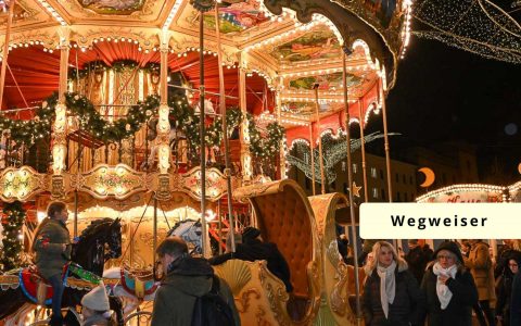 Wegweise zum Sternschnuppenmarkt