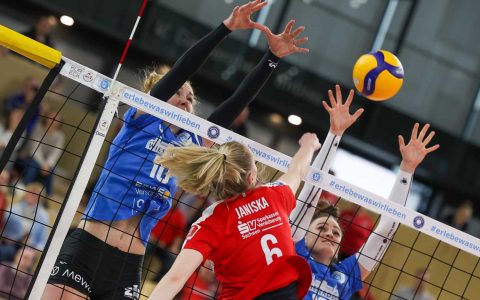 VC Wiesbaden - Dresdner SC | 1. Volleyball-Bundesliga | Playoff-Viertelfinale Hinspiel | 08.04.2023 |