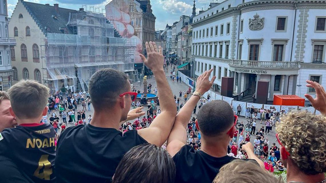 Rathausempfang des SV Wehen Wiesbadn