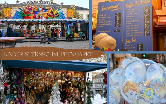 Archivbilder, Vier zu einem vom Kinder-Sternschnuppenmarkt
