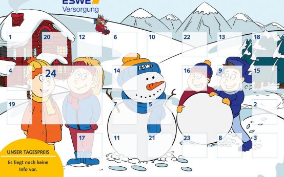 ESWE-Adventskalender 2023, 24 Tage und jeden Tag ein Türchen...