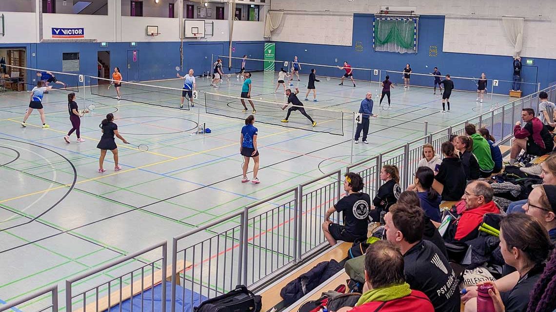 Badminton Turnier in Wiesbaden Neujahr