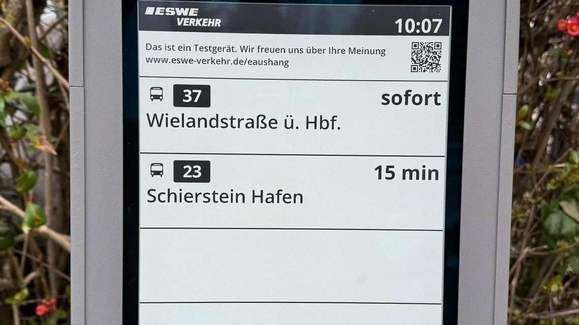Elektronischer Fahrgastinformationssystem