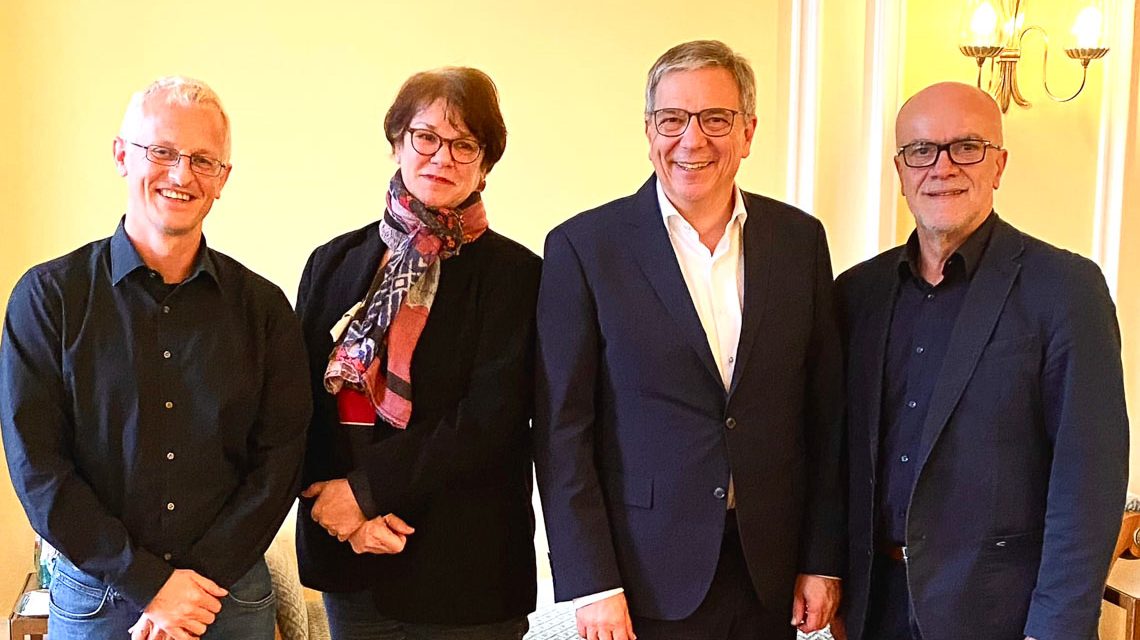 Empfang zum ersten Mai im Festsaal des Rathauses.