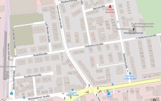 Vollsperrung der Carl-von-Linde-Straße im Einmündungsbereich Hollerbornstraße