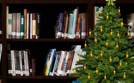 Bücherregal in der Stadtbibliothek Wiesbaden // Stadtbibliothek macht Weihnachtspause
