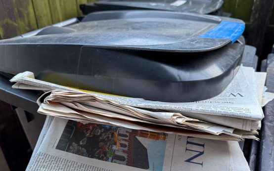 ELW-Warnstreik, Papiertonnen bleiben diese Woche stehen.