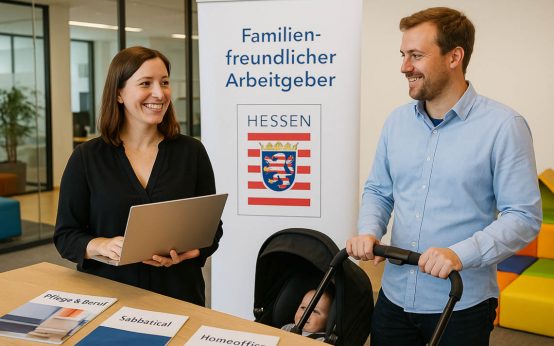 Ausgezeichnetes Engagement: Die Stadt Wiesbaden überzeugt erneut als familienfreundlicher Arbeitgeber – mit flexiblen Lösungen für alle Lebenslagen. ©2025 AI-generiert / Wiesbaden lebt!
