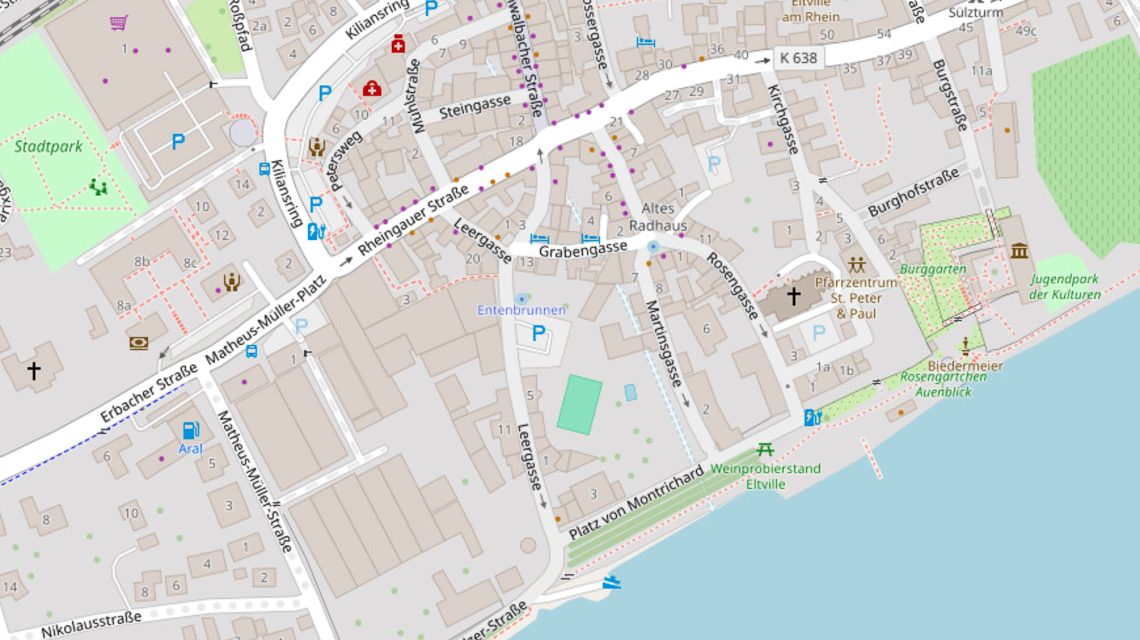 Die Stadt Eltville kündigt Vollsperrungen in der Innenstadt an.