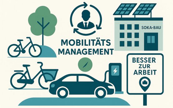SOKA-BAU in Wiesbaden: Für klimafreundliche Verkehrskonzepte jetzt erneut als „Vorbildlich Mobil“ ausgezeichnet.