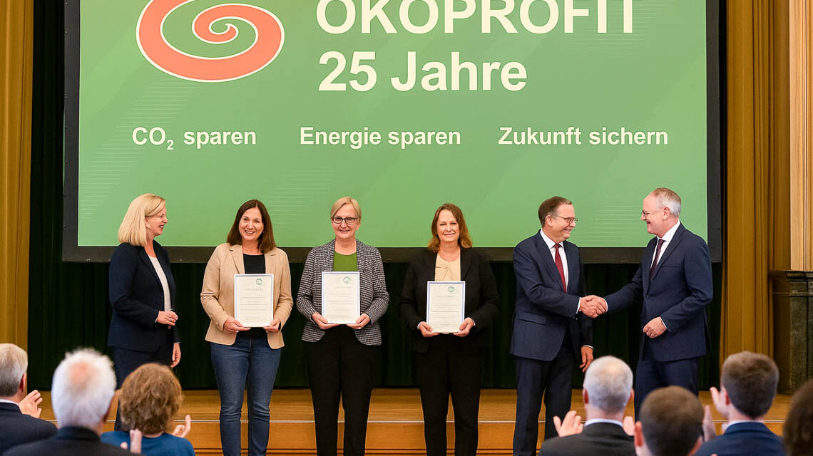 Ökoprofit, Wiesbaden begrüßt neue Mitglieder im Klub und feiert seine Erfolge.