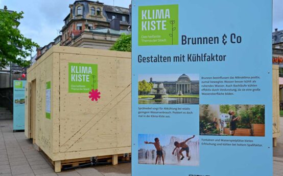 Klima Kiste auf dem Kranzplatz.