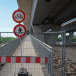 Die Schilder und Zäune sind weg, der Radweg über den Rhein ist freigegeben.
